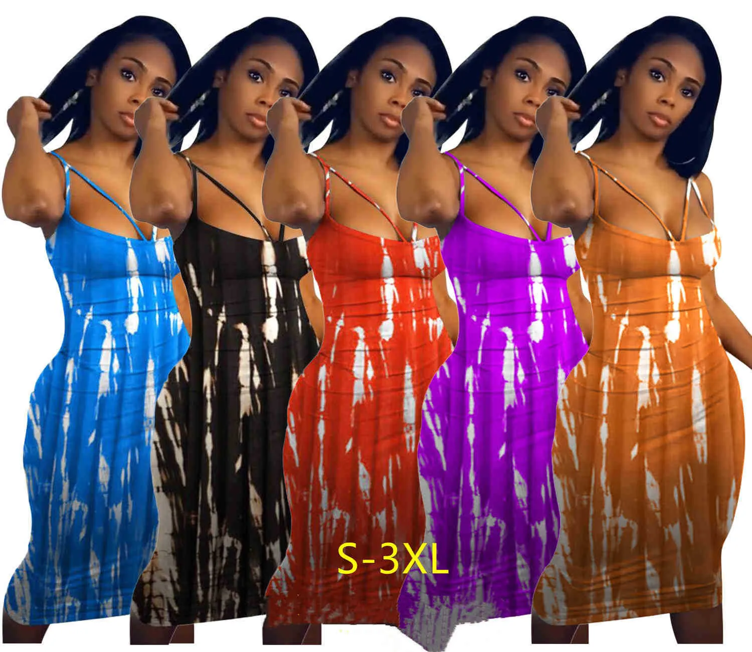 女性印刷ロングストラップブラドレスカジュアル夏パーティースリムボディコン中空ドレスクラブウェアヴィンテージファッションプラスサイズ鉛筆服