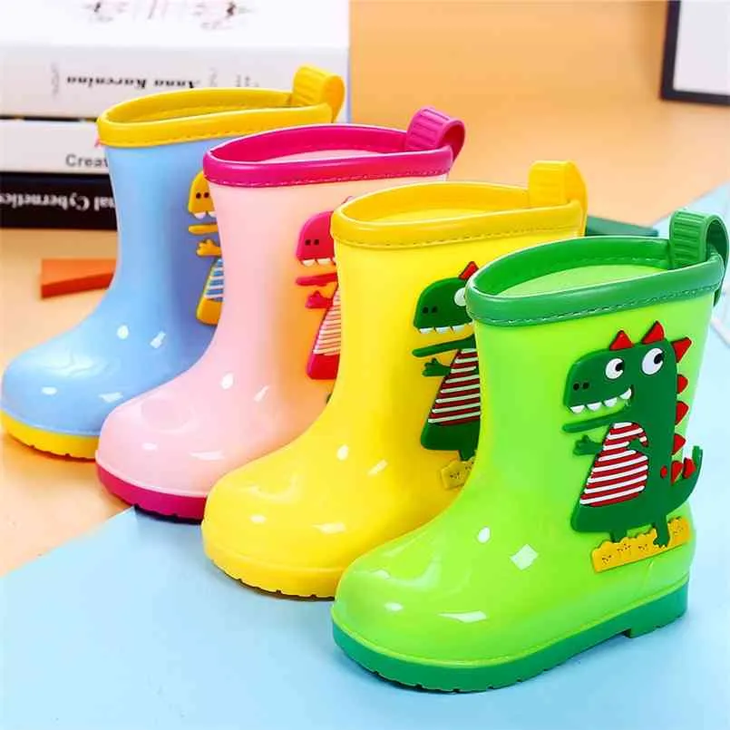 All Seasons Cartoon Rain Boots Kids For Boys Girls Waterproof Non Slip