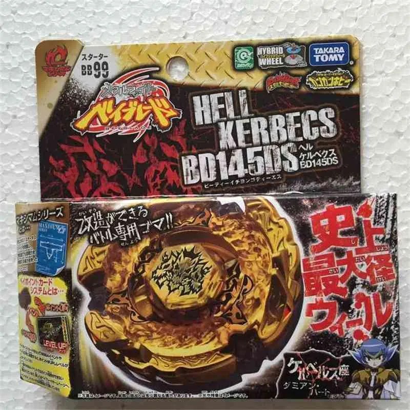 Tomy giapponese Beyblade Metal Fight Fusion BB99 Inferno Kerbecs BD145DS 210803