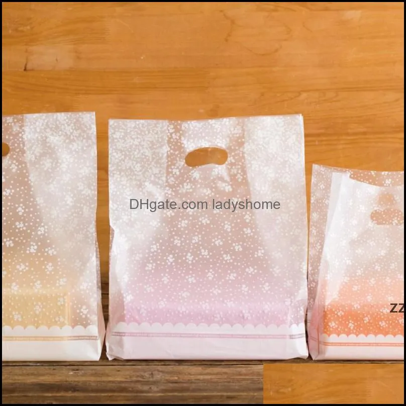 Gift Event Festive Party Supplies Home & Gardengift Wrap White Flowers Bags Plastic Bags, Shop 50Pcs/Lot Hwd8282 Drop Delivery 2021 Ztij7