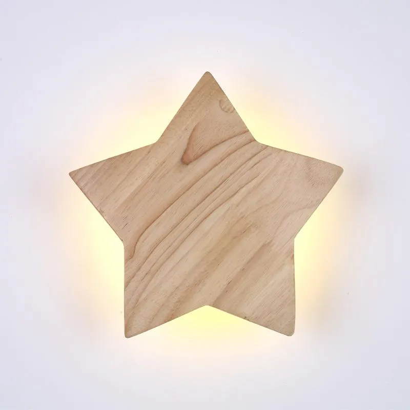 Wall Lamp Modern Star Children's Decor Night Lighting Living Room Aisle Entrance LED Reading Study Indoor Bedroom Sconce Light