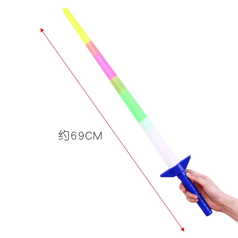 69cm Large Four-Bar Light-Emitting Shrink Stick Colorful Flash Rod Four ...