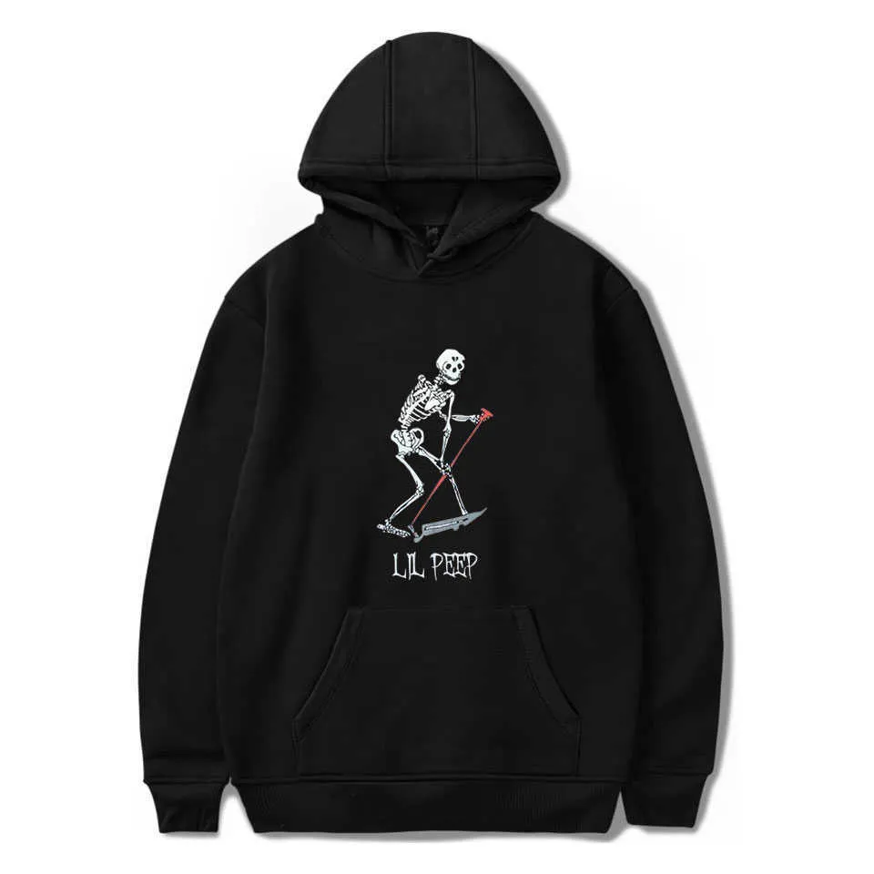 2020 Nya Lil Peep Hoodies Män Kvinnor Höst Mode Hoodie Harajuku Handsome Sweatshirt Hip Hop Populär Lil Peep Mäns Pullovers G1007