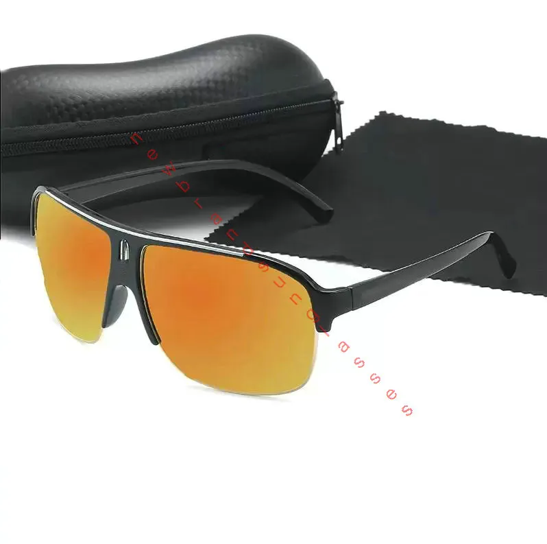 1PCS Spolaryzowana marka szklana marka klasyczna pilotażowe okulary przeciwsłoneczne mody Słońce okulary słoneczne Uv400 złote zielone lustro 62 mm soczewki z pudełkiem sonnenbrille