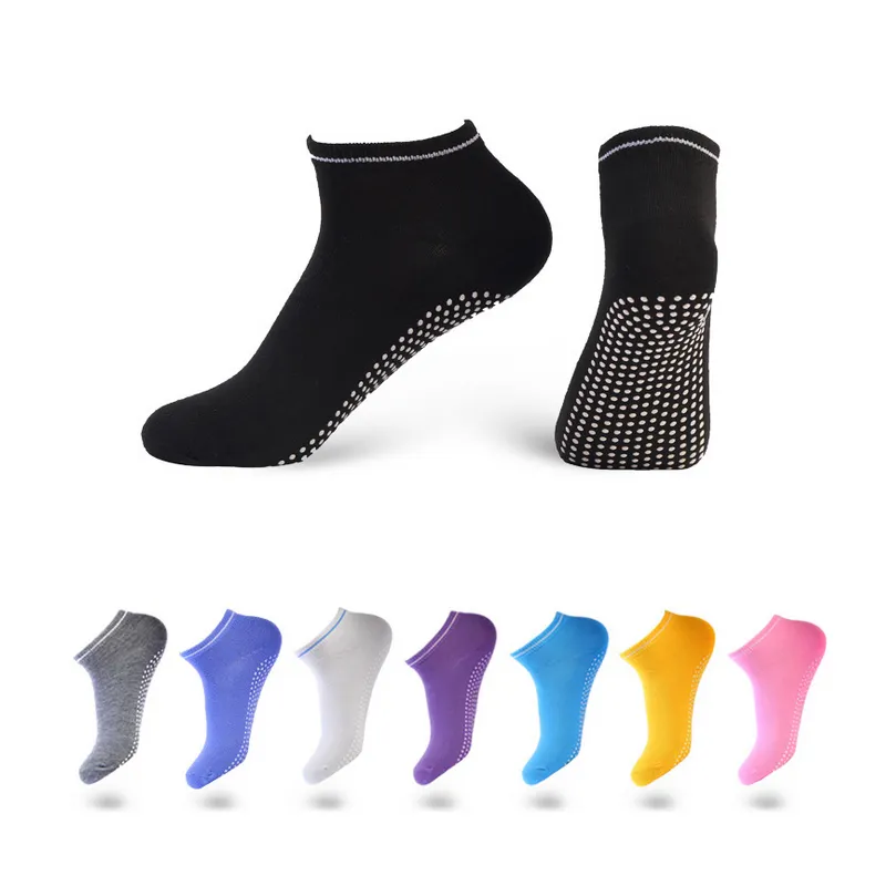 Bonbons Couleur Coton Yoga Chaussettes Femmes Casual Sport Antidérapant Cheville Chaussette Cadeau pour Amour Ami Prix de Gros