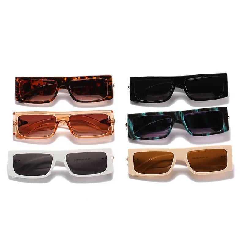 Дизайнер Солнцезащитные очки Мода Мужская и Женская ПК Box Смелая рамка Модный