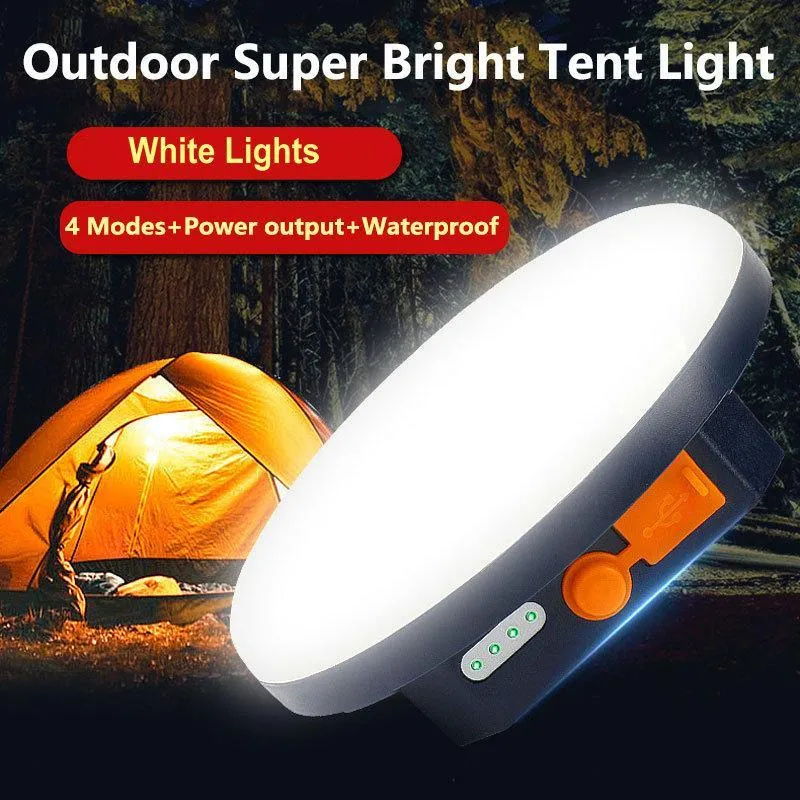 Outdoor Camping Lantern Portable LED Tent Light Rechargeable Emergency Lamp