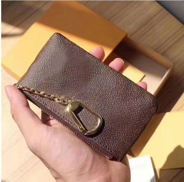 Nieuwe klassiek Frankrijk Designer Checkbook Womne Wallet Credit Card Foto Holder Wallet Brown Mono Gram White Geroold canvas lederen munt portemonnee