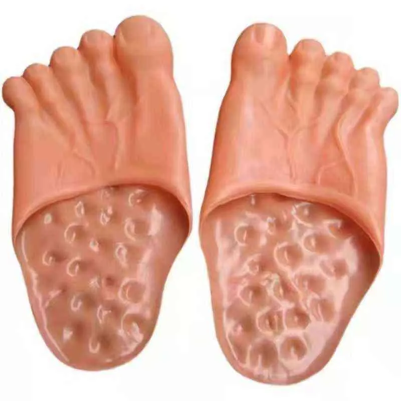 Amazon.com: Shayee Feet Shoes Funny Slipper,Bigfoot Costume Caveman Slippers  Accessories For Man And Women(Size 6-9),Skin Colour : Clothing, Shoes &  Jewelry