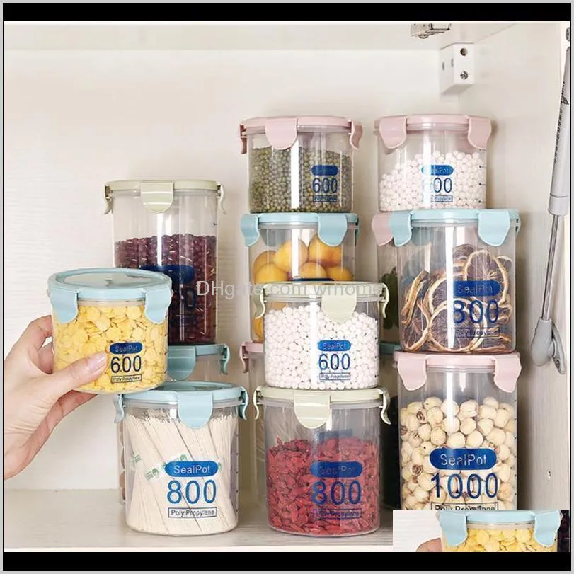 sealed storage box transparent canister kitchen preservation household grain container jar bottles & jars