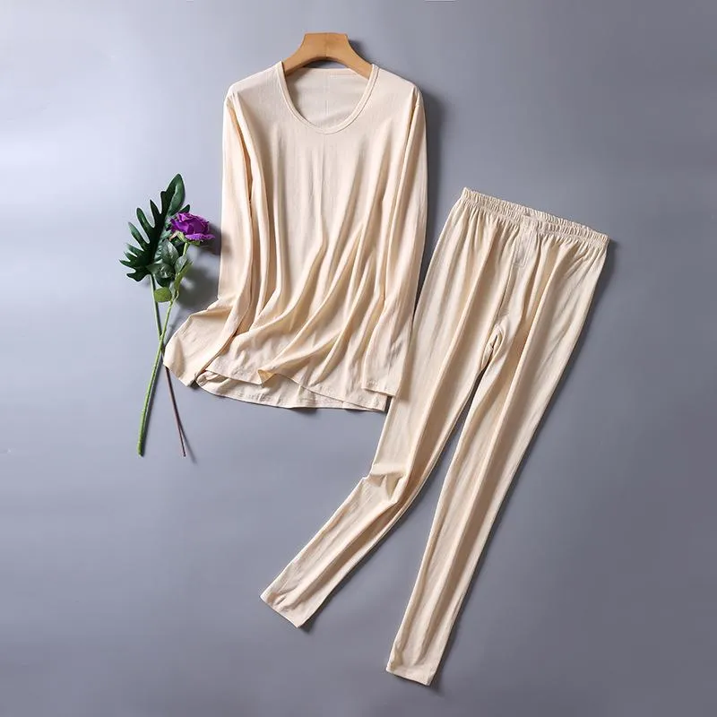 Silk Thermal Underwear Mens Set 80% Silk And 20% Cotton Base Layer Long  Johns For Warmth XS205 From Baldwing, $30.52