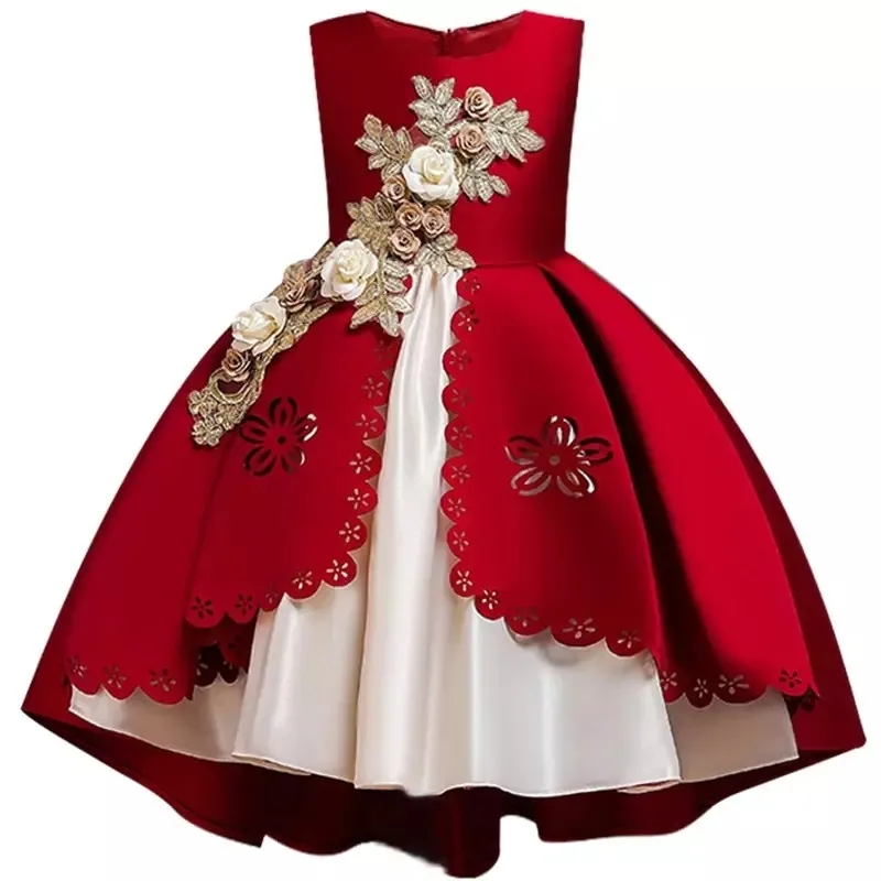 Bloemenmeisjesjurk Voor Bruiloftsfeest Princess Summer Kinderkleding Leeftijd 2 10 Jaar Van 40 19 DHgate