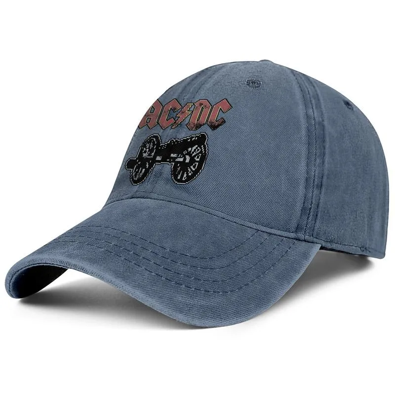 Стильный ACDC Символ Символа высокого напряжения Rock Unisex Denim Baseball Cap Design ваши собственные шляпы Uniquel для тех, кто собирается приветствовать вас High2176