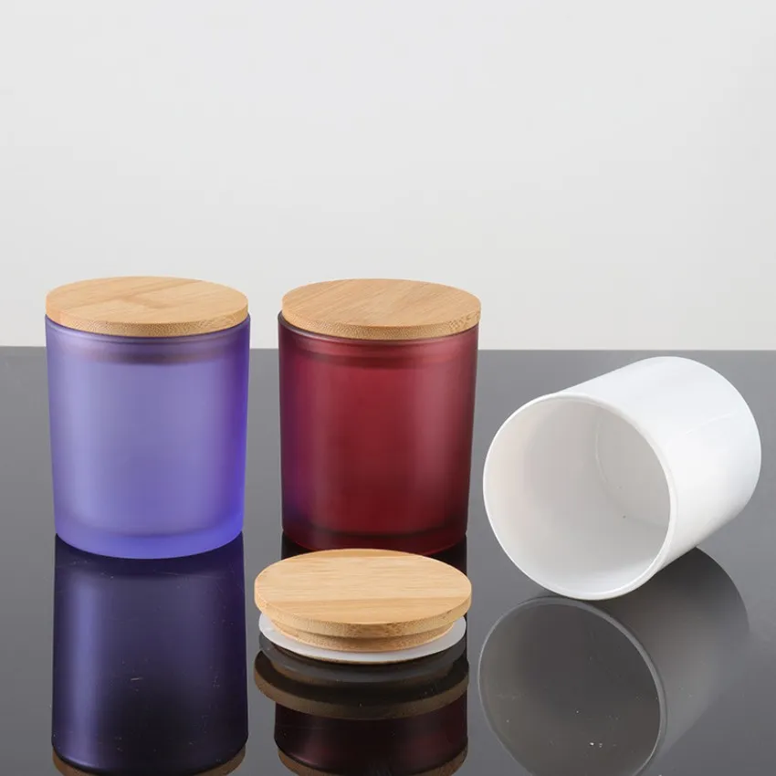 Empty Luxury Matte Black Glass Candle Jars With Lids... From Chaplin ...