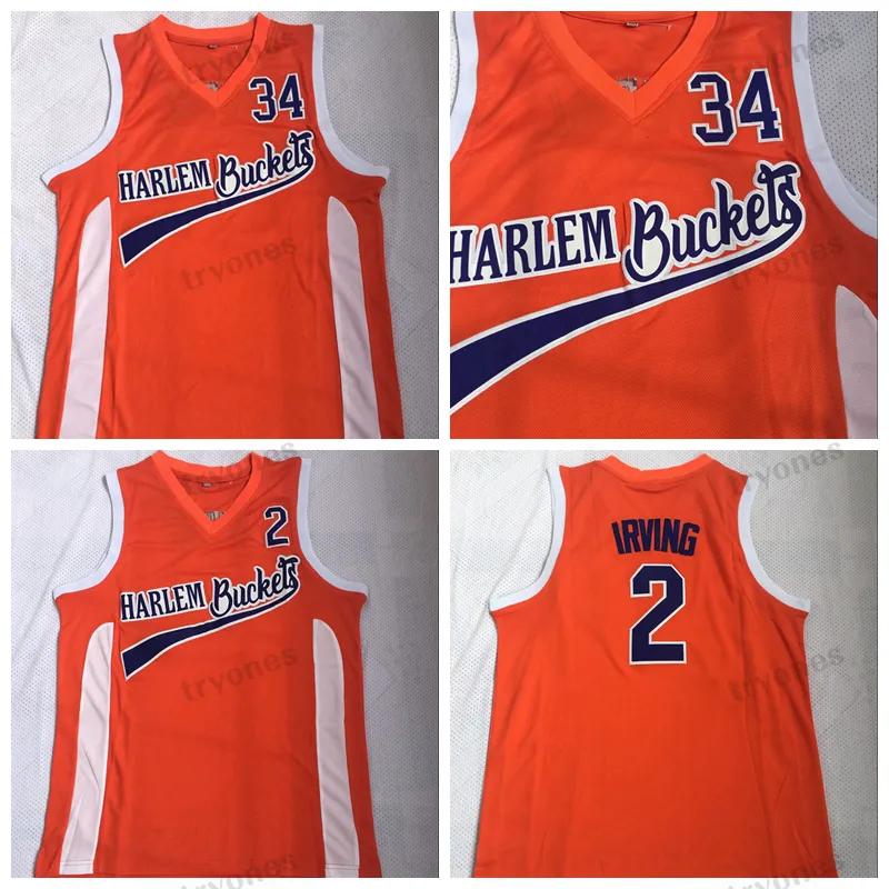 Mens Moive Uncle Drew Harlem Buckets Basketball Jerseys Kyrie Irving 2