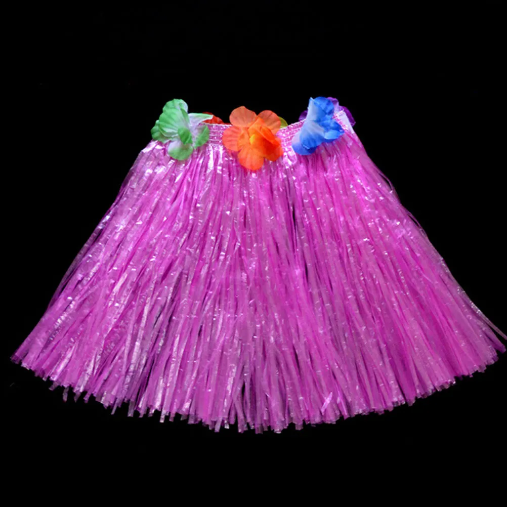 12 Pièces 60cm hawaïenne jupe en herbe, Jupe Hawaienne Femme