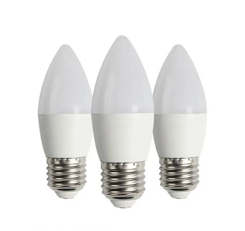 10pcs 새로운 LED 전구 E27 LED 램프 실내 따뜻한 차가운 하얀 조명 7W 9W ledi 전구 홈 장식 샹들리에 220V 240V