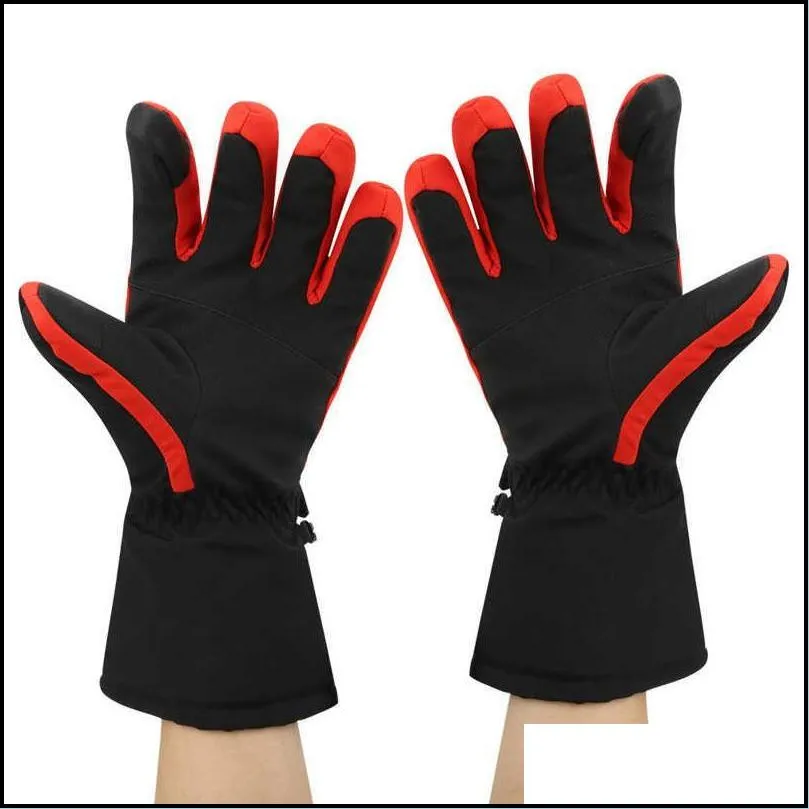 1 Pair Winter Cycling Gloves Touch Screen Skiing Gloves Outdoor Sport Skiing Brushed Lining Waterproof Keep Warm Antislip1