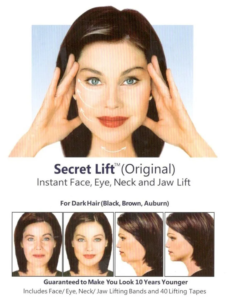 Instant Face Lift and Neck Lift Secret Lift Tapes Refill 40 Piece