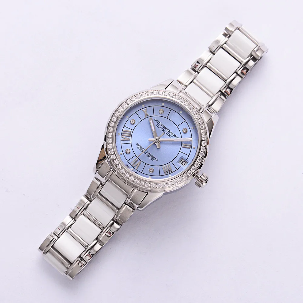 Women Automatic Mechanical Watches Stainless Steel Ladies Wristwatch 33MM Montre de Luxe High Quality Free Transportation