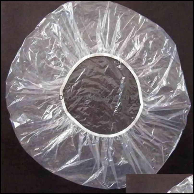 100pcs Cheap Price Clear Plastic PE Transparent Hotel Disposable Shower Caps