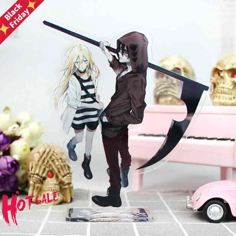 16cm Angels of Death Anime Figur Akryl Stativ Modell Leksaker RayZack Actionfigurer Dekoration Cosplay Samlarobjekt Födelsedagspresenter X0503