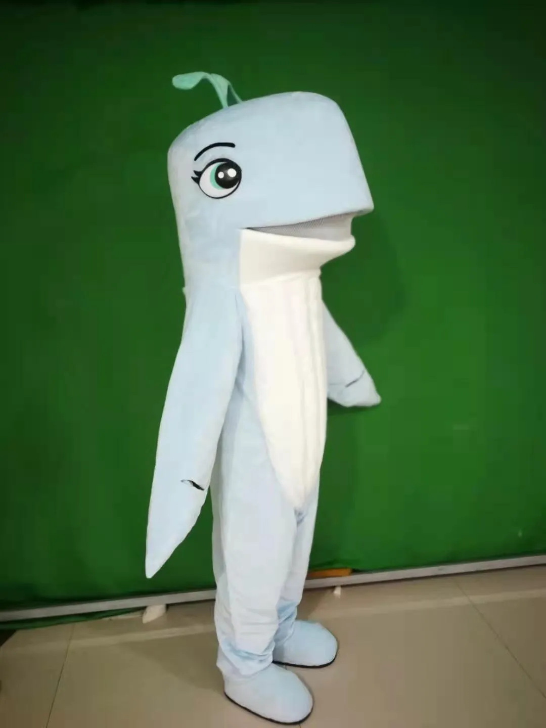 Costume della mascotte della balena dell'immagine reale Vestito operato per la personalizzazione del supporto del partito di carnevale di Halloween250Q