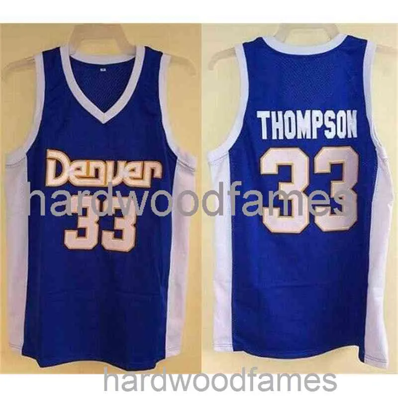 Stitched Custom DAVID THOMPSON ROAD CLASSICS BASKETBALL JERSEY XS