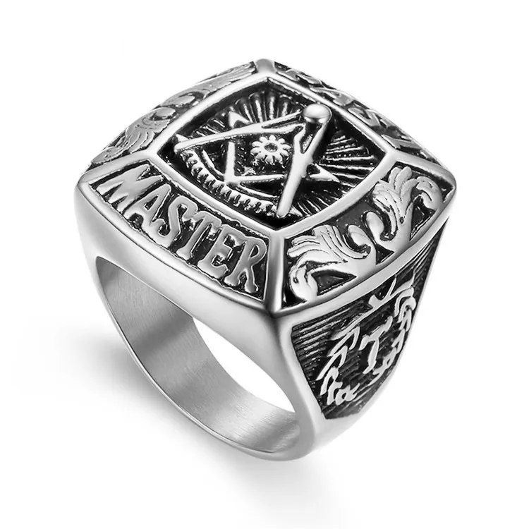 US Jewels Men's Past Master 925 Sterling Silver Synthetic Sapphire  Freemason Masonic Ring, Size 8.5 - Walmart.com