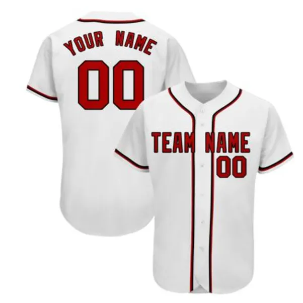 Maillot de baseball personnalisé pour hommes entièrement cousu tous les numéros de nom et noms d'équipe, veuillez ajouter des remarques dans l'ordre S-3XL 034