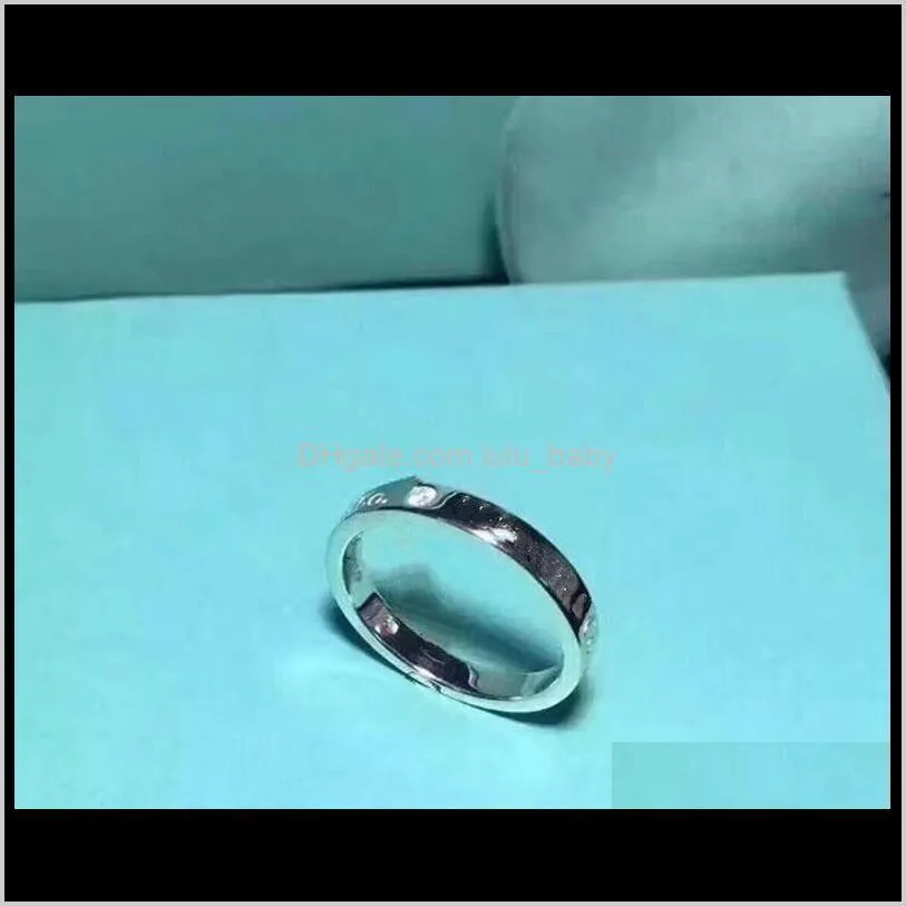 top quality 316 stainless steel love ring for women single diamond finger couple wedding ring without box