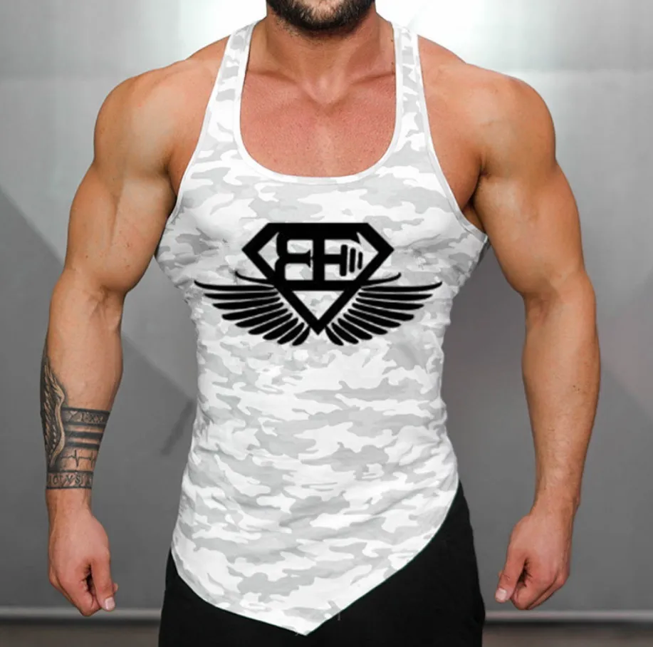 Gyms Brand Clothes Gyms engineers Men039s Singlets vest casual Gyms Body fitness men Bodybuilding loose cotton tank tops9474901
