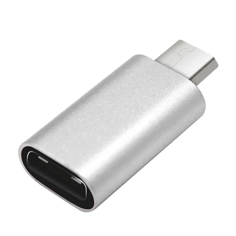 Mini Tipo-C Feminino para Micro USB Mobile Phone Adaptadores Conversores com realizar transmissão de dados multi-funcional