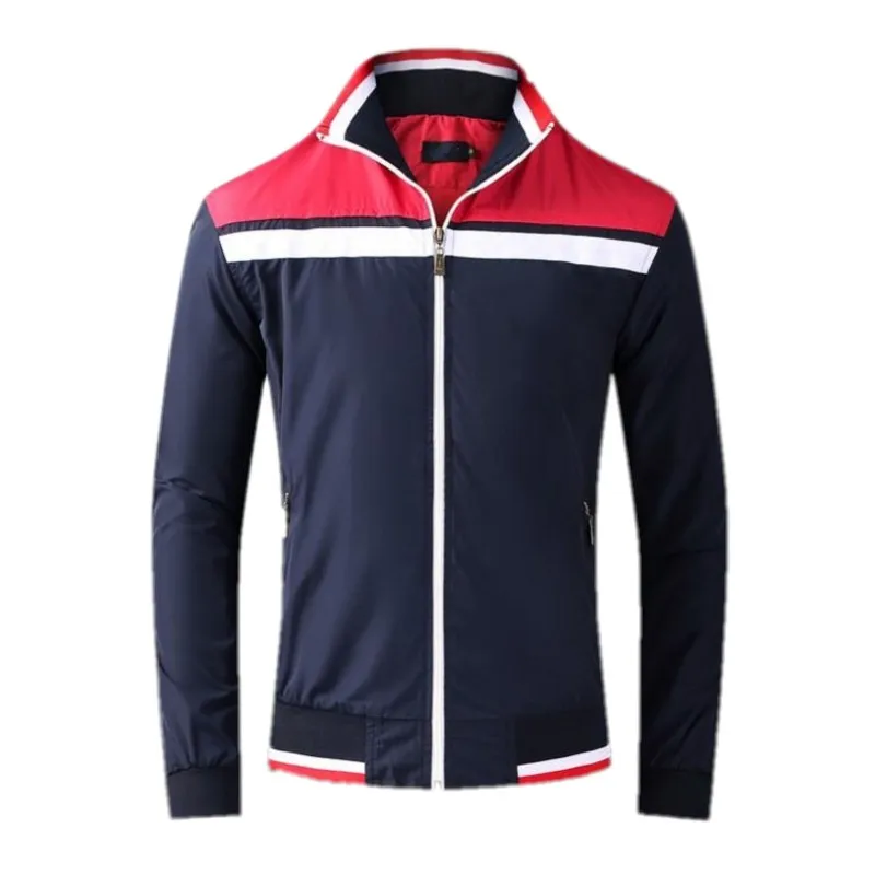 Jaqueta masculina moda casacos blazer primavera e outono casual casaco de camionista respirável esportes windbreaker