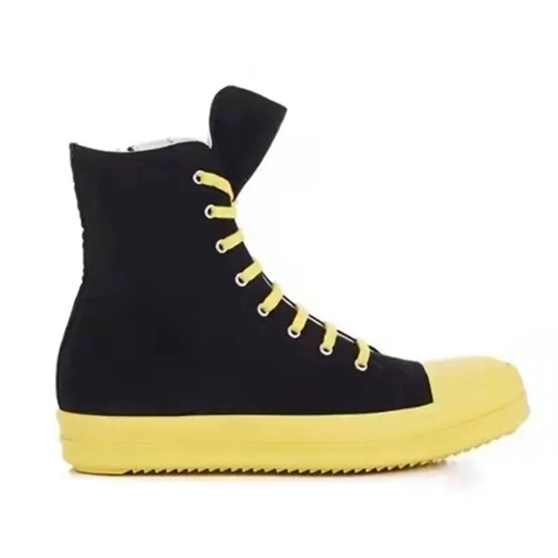 2021 Summer Women Ankle Boots Breattable Yellow Color Canvas Boots 13#15/20D50