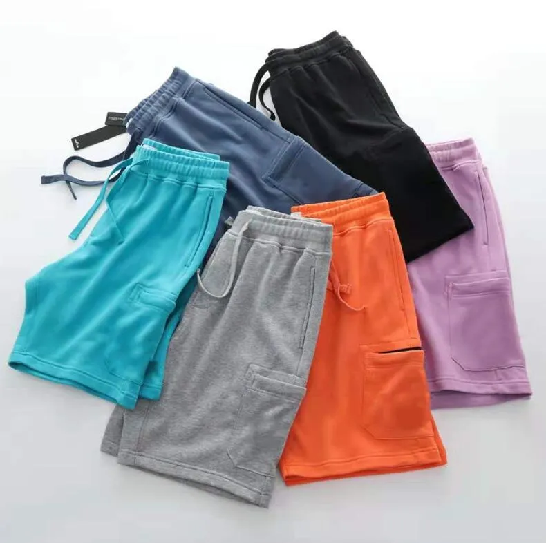 Men shorts Casual Joggers Pants Male women Trousers grey pink Khaki fashion Cotton M-2XL NO. SK005 #64651