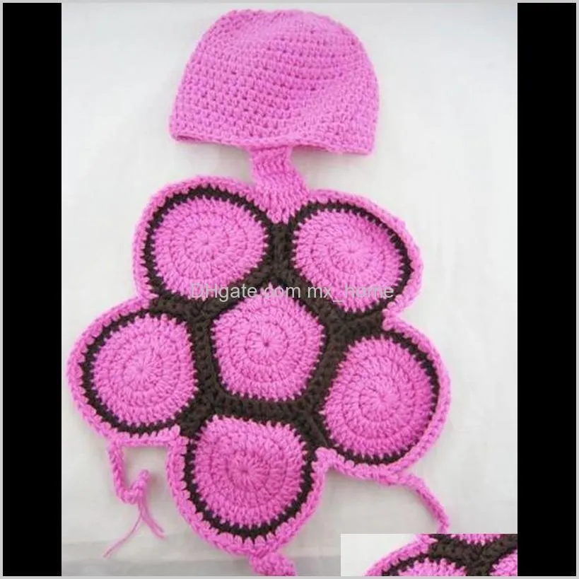 cute children baby turtle overalls newborn baby crochet hats baby photography props knitted handmade accessories garments b2812