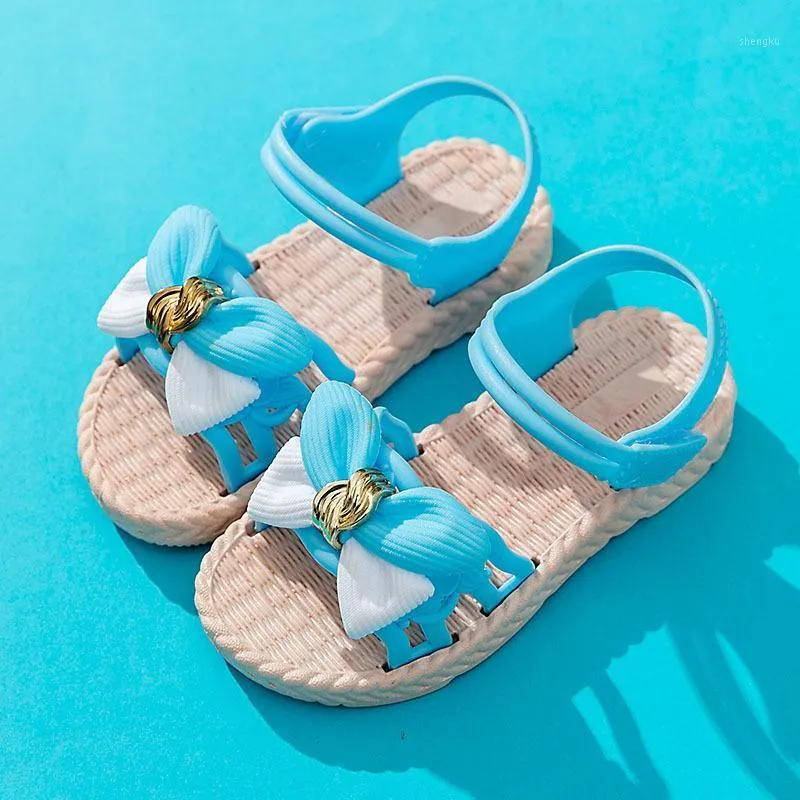 Sandaler Sommar Toddler Barnskor Tonårsflickor Soft-Soled Baby Beach Barn Sandália Infantil Menina 5 9 10 12