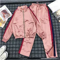 Mooirue-Women-Sports-Sets-Vintage-Streetwear-Striped-Loose-Harajuku-Cardigan-Zipper-Tops-High-Waist-Pants-Tracksuit