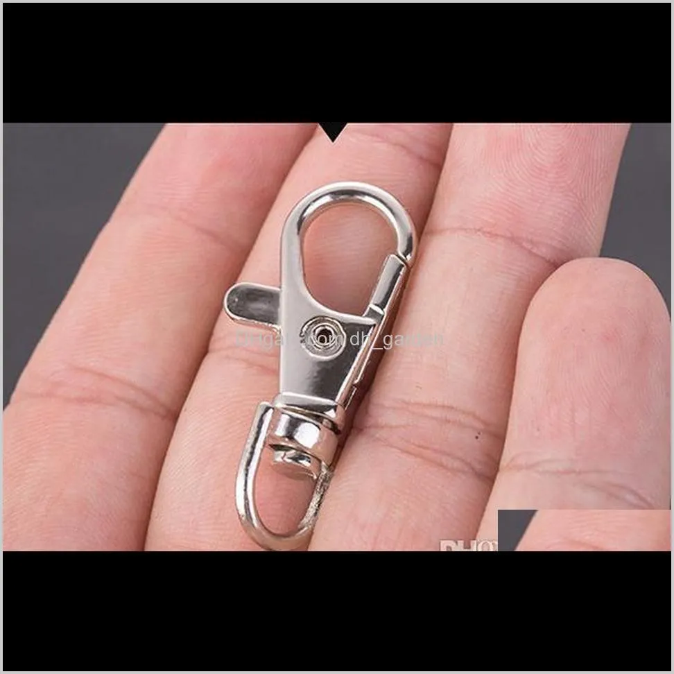 Split Ring Clip Hook Buckle Clasp Key Lobster Swivel Clasp Key Ring Findings Metal