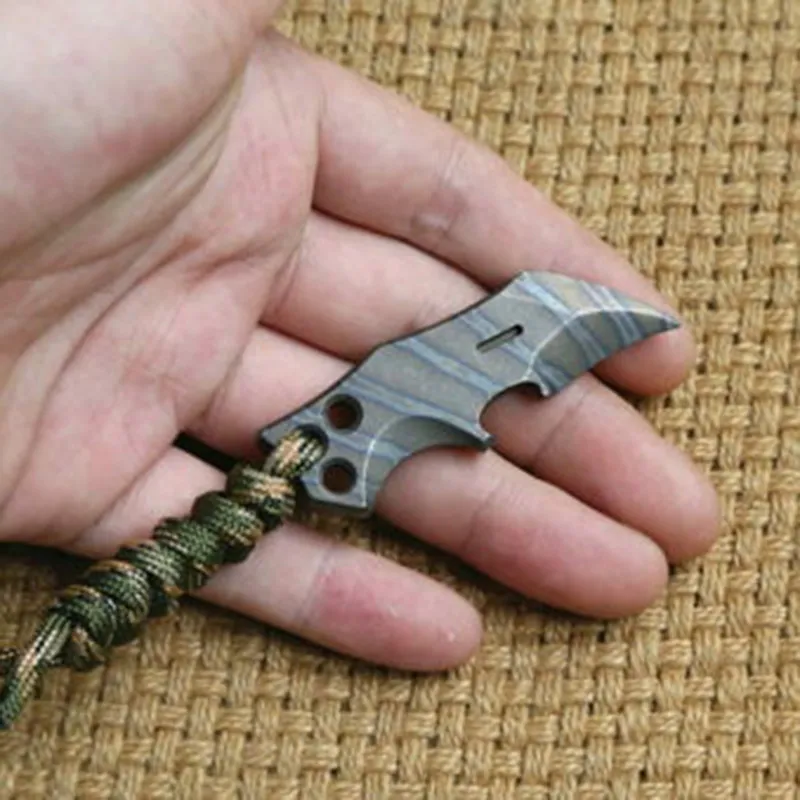 EDC Mini TC4 Titanium Pry Bar Portable Anhänger Öffner 51*16MM Multi