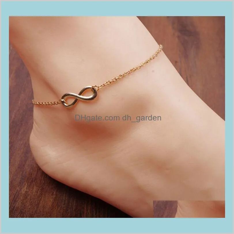 ready stock fashion personalized infinity couple bracelet simple number 8 925 silver plated chain bracelet for womens