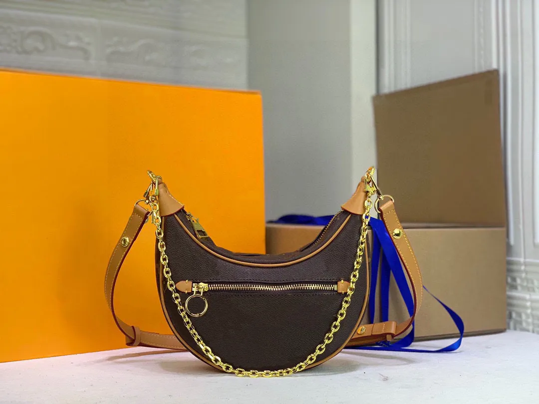 luxury designer Loop Cross Body Bag Collection Half Moon Baguette Croissant Bag Monograms Chain designers Womens Handbags Purses