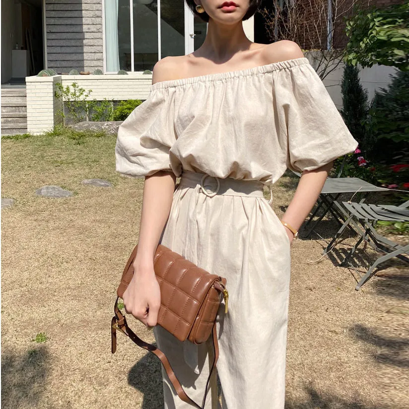 Sommar Sexiga Kvinnor Elegant Jumpsuit Fashion Off Shoule Casual Solid Street Kvinna Streetwear Beach Jumpsuits 210515