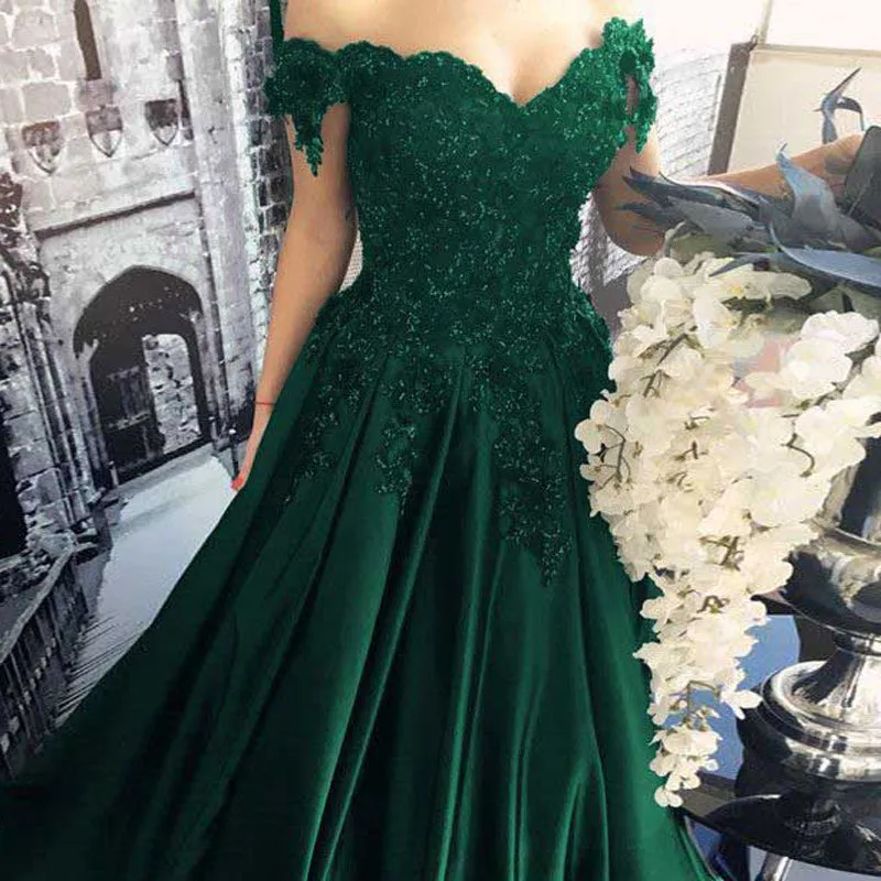 Dark Green Chiffon Evening Dress with Embroidery, Trumpet Silhouette,  Strapless Neckline, and Sweep Train from Dhgate Prom Dresses - price 364.43