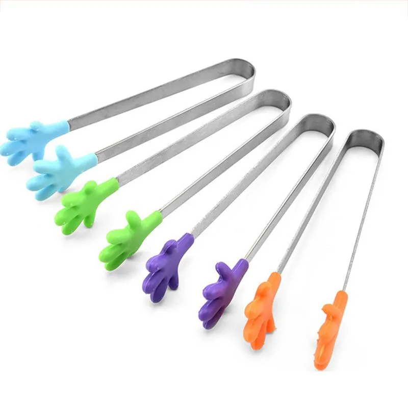 Ice Sugar Cube Tong Stainless Steel Food Serving Tools Tongs Salad Bar BBQ Grill Buffet Kitchen Gadgets Tools GH0067