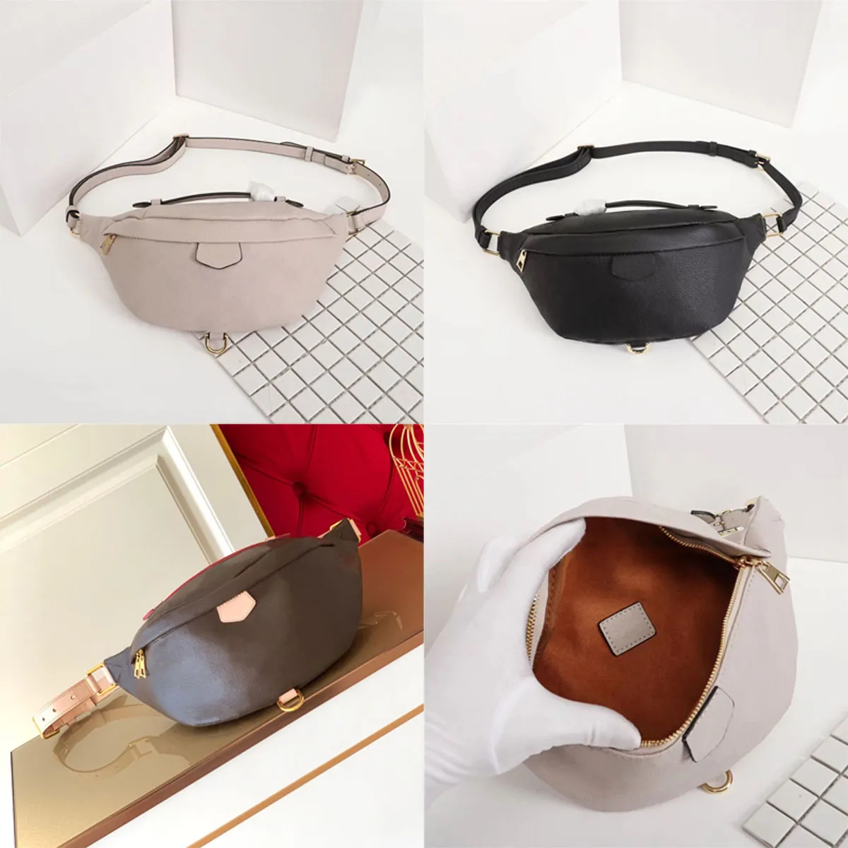 Borse marsupio di design di lusso borse donna vita borse goffratura marsupio moda fannypack donne classiche borse a tracolla in pelle goffrata marsupi