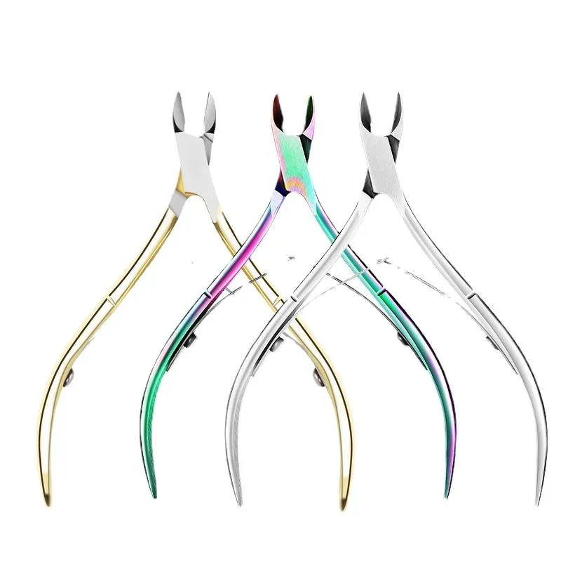 Nail Art Kits Roestvrijstalen Cuticle Scissors Manicure Nipper Clipper Dead Skin Remover Cutter Tweezer Pedicure Trim Eagle Beak Tang