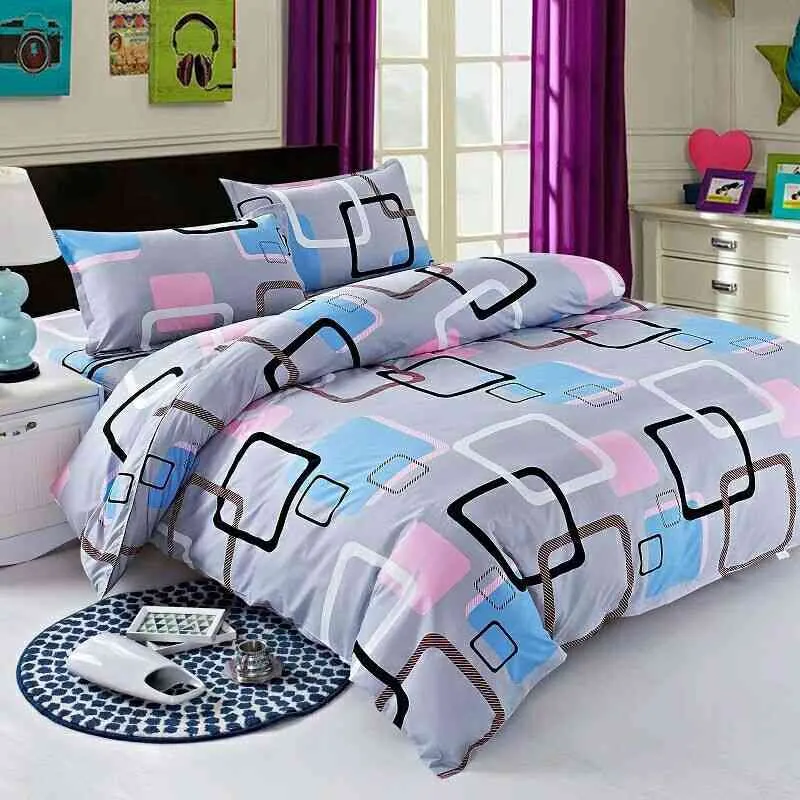 1pcs Duvet 커버 솔리드 컬러 퀼트 커버 단일 더블 퀸 킹 이불 커버 고품질 침구 톱 F0324 210420