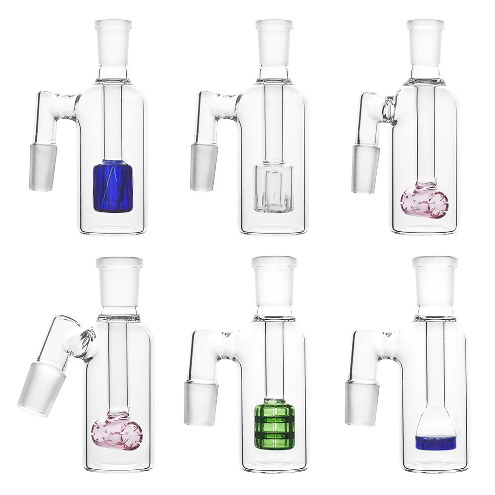 Glass Ashcatcher with 14mm 18mm 4.4inches ash catcher smoke accessory water bong dab oil rig